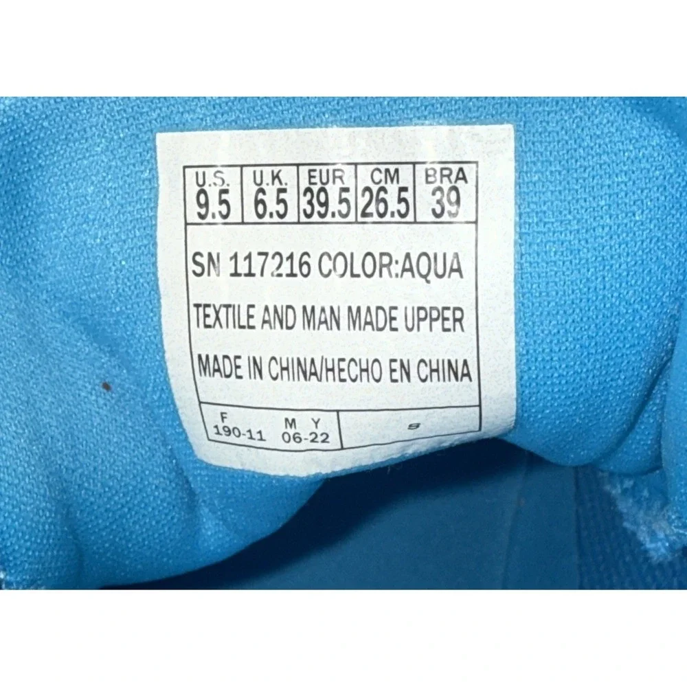 NEW Skechers 9.5 Womens BOBS Sport Squad Chaos Cool Rythms Shoes‎ Aqua #5614